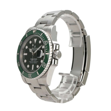 Rolex Submariner Date 116610LV, Edelstahl, grünes Zifferblatt, drehbare Lünette, Automatikwerk