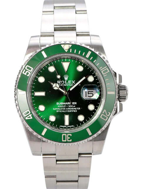 Rolex Submariner Date 116610LV mit grünem Zifferblatt, grüner Keramiklünette und Oyster-Edelstahlband