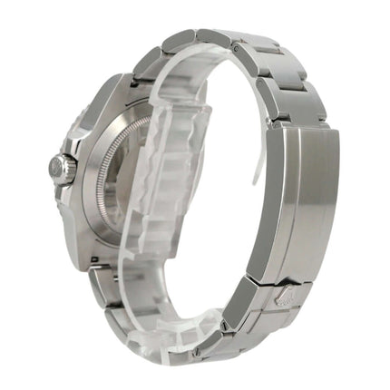 Rolex Submariner Date 116610LV aus Edelstahl mit Oysterband, Rückseite und Schließe, Luxusarmbanduhr