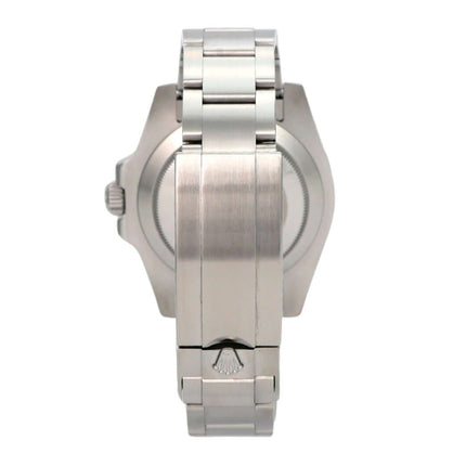 Rolex Submariner Date 116610LV aus Edelstahl mit Oyster-Band und Sicherheitsfaltschließe, Rückansicht