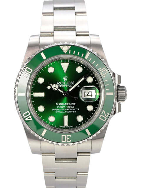 Rolex Submariner Date 116610LV mit grünem Zifferblatt, Keramik-Lünette und Edelstahl-Oysterband