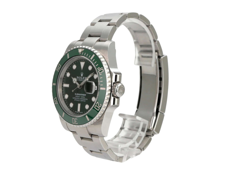 Rolex Submariner Date 116610LV mit grünem Zifferblatt, Keramiklünette und Oyster-Edelstahlband