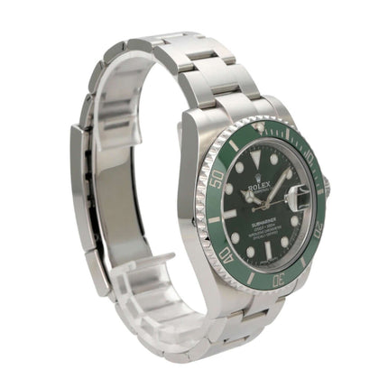 Rolex Submariner Date 116610LV mit grünem Zifferblatt, Edelstahlgehäuse und Oyster-Band