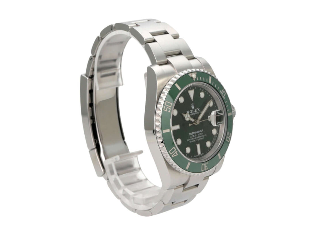 Rolex Submariner Date 116610LV mit grünem Zifferblatt, Edelstahlgehäuse und Oyster-Band