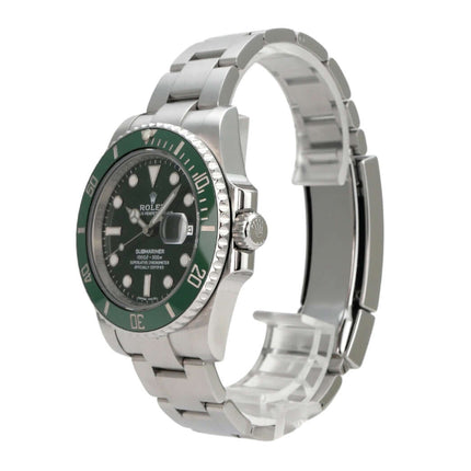 Rolex Submariner Date 116610LV mit grünem Zifferblatt und Keramik-Lünette, Edelstahl, Automatikwerk