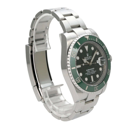 Rolex Submariner Date 116610LV mit grünem Zifferblatt, Edelstahlgehäuse und Oysterband, Luxus-Herrenuhr
