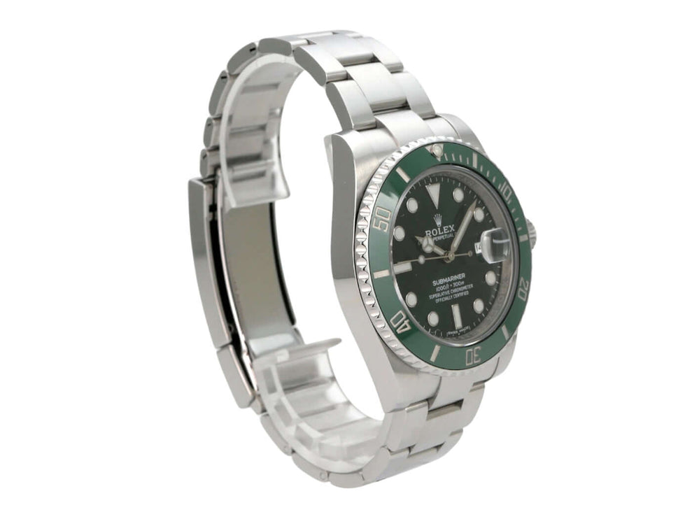 Rolex Submariner Date 116610LV mit grünem Zifferblatt, Edelstahlgehäuse und Oysterband, Luxus-Herrenuhr