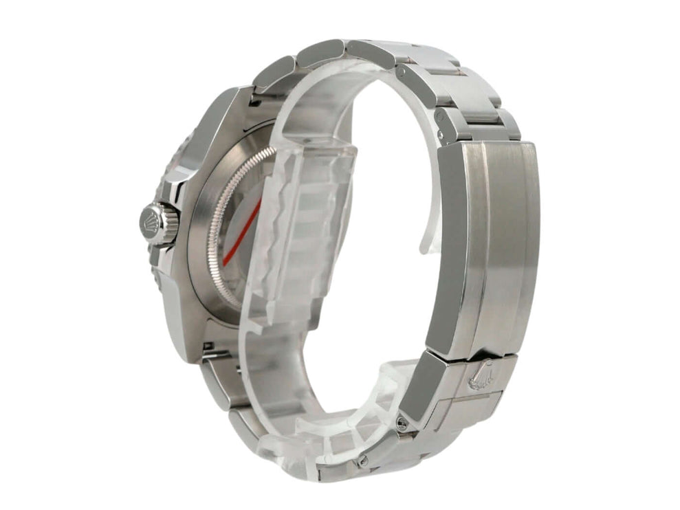 Rolex Submariner Date 116610LV aus Edelstahl mit Oyster-Band, Seitenansicht des Luxus-Taucheruhrenmodells