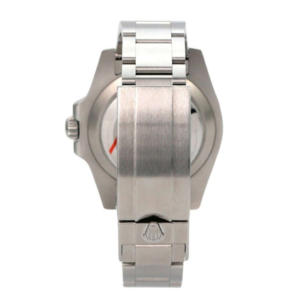 Rolex Submariner Date 116610LV Edelstahl-Armbanduhr mit Oysterband und Sicherheitsfaltschließe, Rückansicht