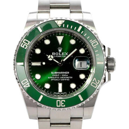 Rolex Submariner Date 116610LV aus 2020 mit grünem Zifferblatt, Keramik-Lünette und Oyster-Edelstahlband
