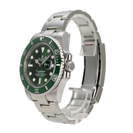 Rolex Submariner Date 116610LV mit grünem Zifferblatt, Edelstahlgehäuse und Oysterband, Luxus-Diver-Uhr