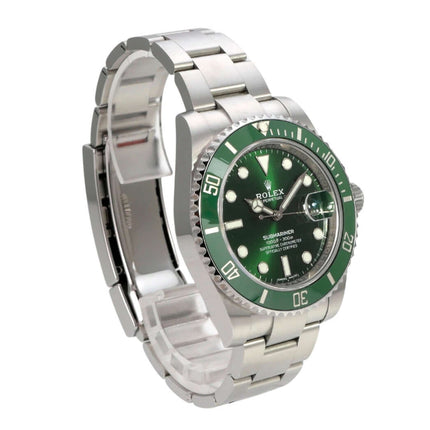 Rolex Submariner Date 116610LV, grüne Lünette und Zifferblatt, Edelstahl-Oysterband, Automatik, 2020