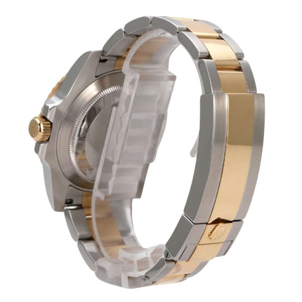 Rolex Submariner Date 116613LB Edelstahl Gelbgold Seiko Uhr mit Edelstahl- und Gelbgold-Armband seitliche Ansicht
