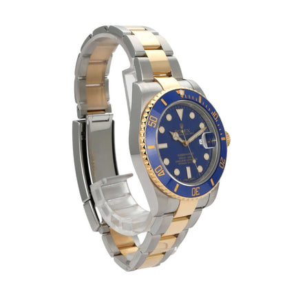 Rolex Submariner Date 116613LB Edelstahl und Gelbgold mit blauer Zifferblatt und drehbarer Lünette aus 18 Karat Gelbgold.