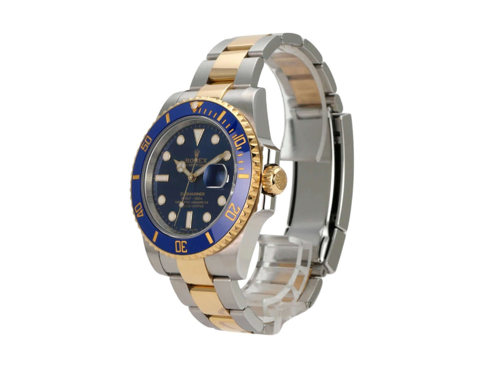 Rolex Submariner Date 116613LB Edelstahl Gelbgold mit blauem Zifferblatt und 18 Karat Gelbgold-Lünette