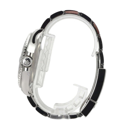 Rolex Yacht-Master 40 Seitenansicht Edelstahlband und Platin-Lünette, Modell 116622, Ungetragen, Jahr 2018