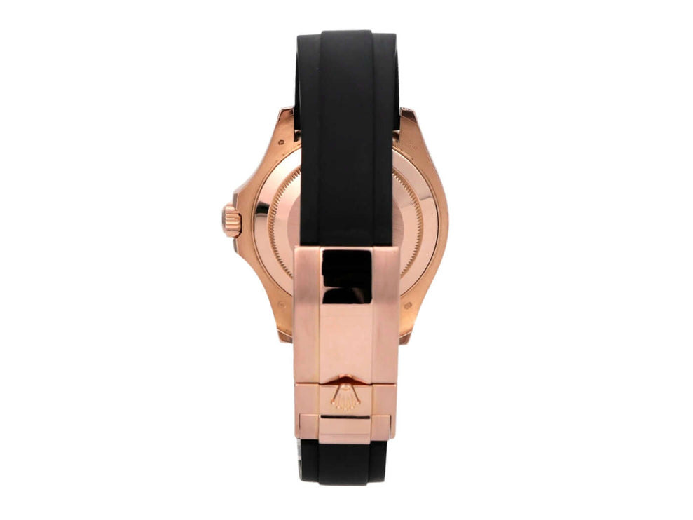 Rolex Yacht-Master 116655 Everose-Gold mit schwarzem Oyster-Kautschukband und Everose-Gold-Gehäuse