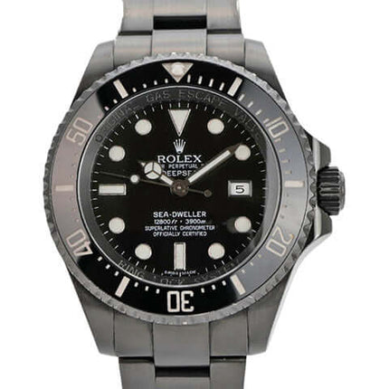 Rolex Sea-Dweller Deepsea 116660, Edelstahl, schwarzes Zifferblatt, 44 mm Gehäuse, drehbare Lünette, Automatik