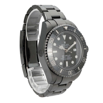 Rolex Sea-Dweller Deepsea 116660, Edelstahl, schwarze Keramiklünette, automatisches Uhrwerk, sportliches Design.