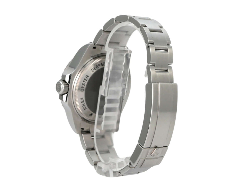 Rolex Sea-Dweller Deepsea 116660 Seitensicht auf Edelstahlarmband und Gehäuse