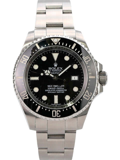 Rolex Sea-Dweller Deepsea 116660 mit schwarzem Zifferblatt und Edelstahlarmband