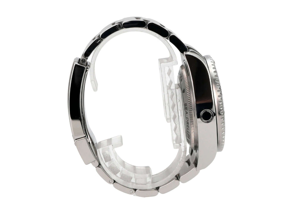 Rolex Sea-Dweller Deepsea 116660 seitliche Ansicht des Edelstahlarmbands und Gehäuses