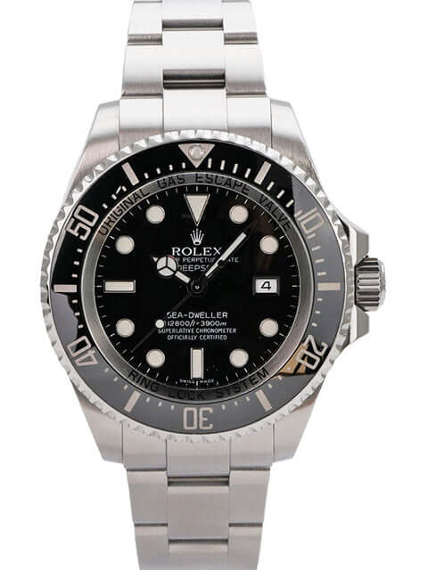 Rolex Sea-Dweller Deepsea 116660 aus 2012, Edelstahl, schwarzes Zifferblatt, 44 mm, Keramiklünette, Oyster-Armband
