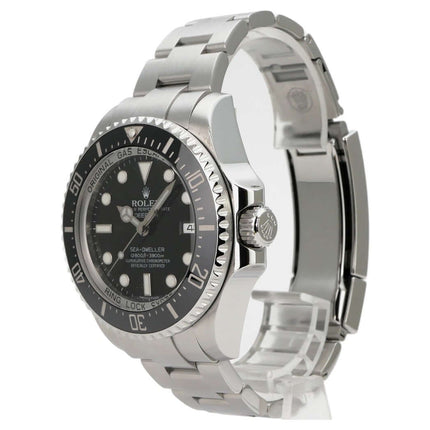 Rolex Sea-Dweller Deepsea 116660 aus 2012, Edelstahl, schwarzes Zifferblatt, 44 mm, Oyster-Armband, Keramiklünette