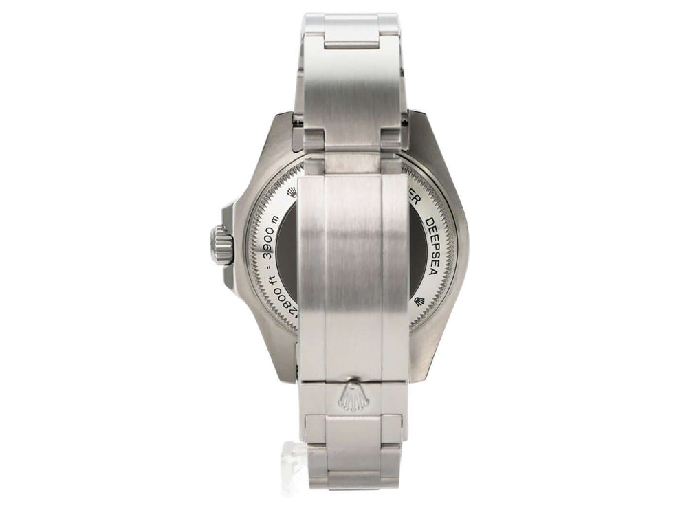 Rolex Sea-Dweller Deepsea 116660 Edelstahlarmband Rückseite 44 mm Taucheruhr aus 2012