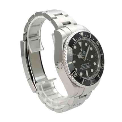 Rolex Sea-Dweller Deepsea 116660 aus Edelstahl mit schwarzem Zifferblatt und drehbarer Lünette