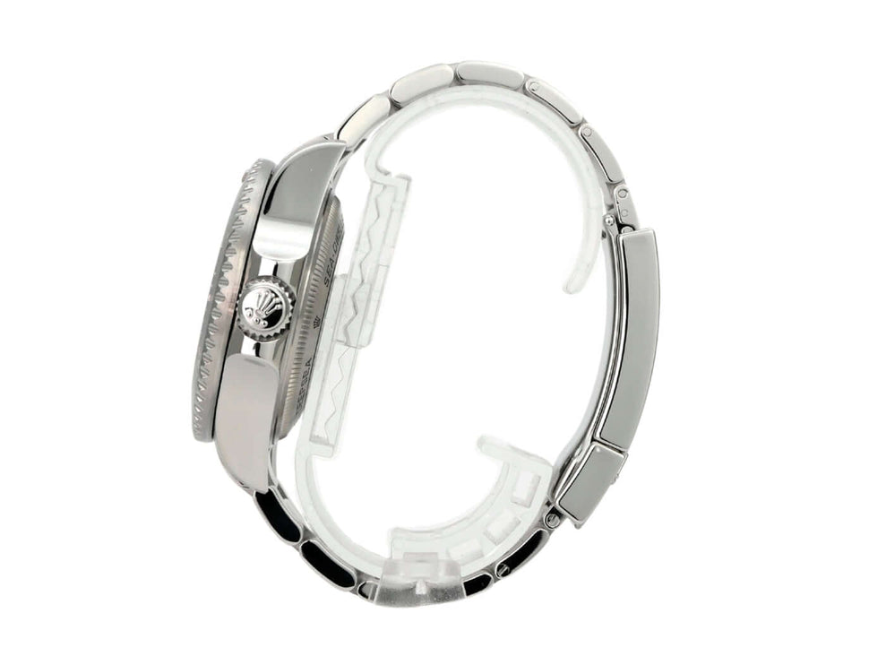 Rolex Sea-Dweller Deepsea 116660 seitliche Ansicht des Edelstahlarmbands und Gehäuses