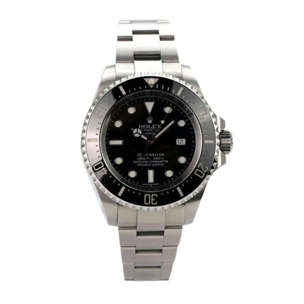 Rolex Sea-Dweller Deepsea 116660 mit Edelstahl-Gehäuse und schwarzem Zifferblatt, 44 mm Durchmesser, aus 2016.