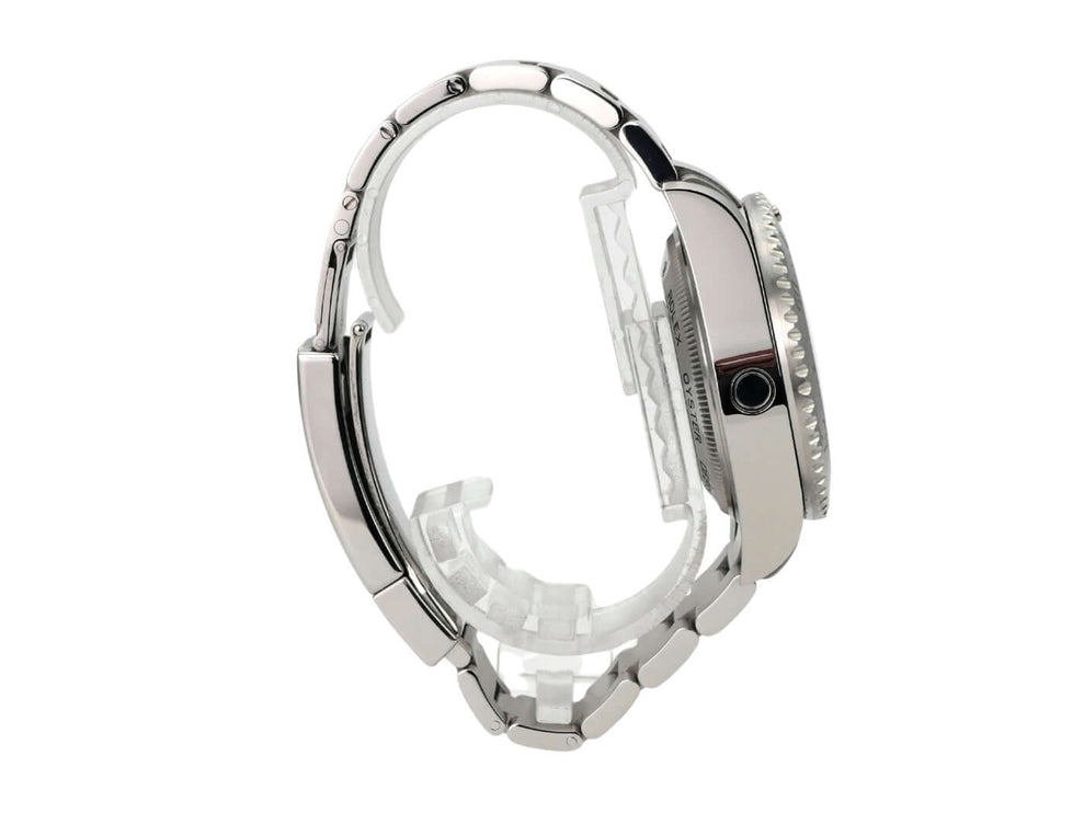 Rolex Sea-Dweller Deepsea 116660 seitliche Ansicht des Uhrengehäuses und Armbands aus Edelstahl