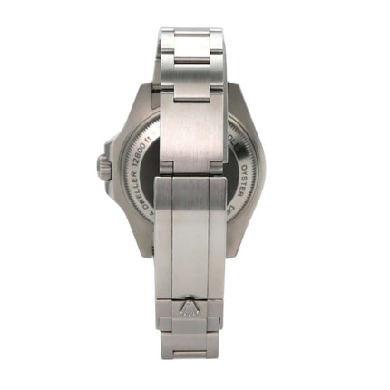Rolex Sea-Dweller Deepsea 116660 Ansicht von hinten, Edelstahl Gehäuse und Armband.