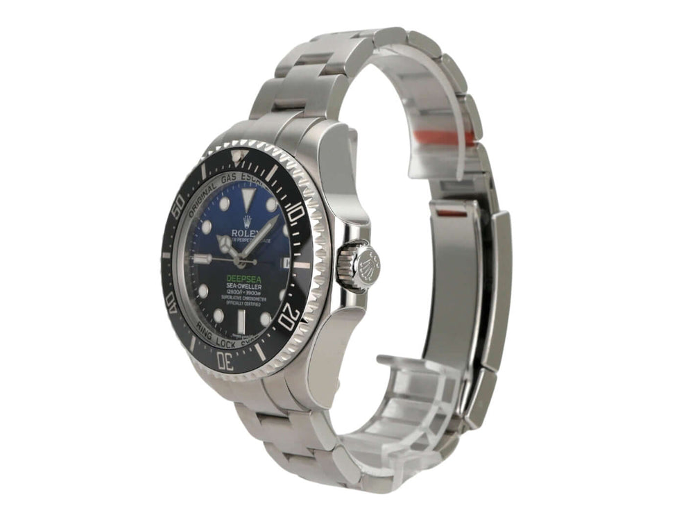 Rolex Sea-Dweller Deepsea 116660 D-Blue Stickers mit Edelstahlgehäuse und blauem Zifferblatt
