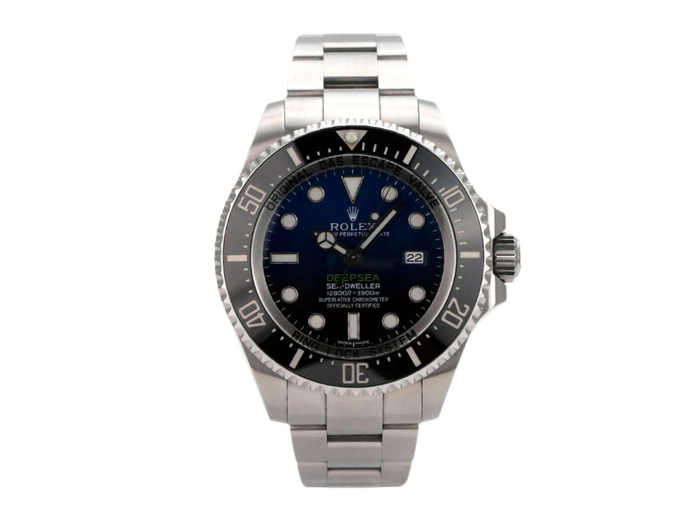 Rolex Sea-Dweller Deepsea 116660 D-Blue, Edelstahl, 44mm, blaues Zifferblatt, Heliumventil, ISO-zertifiziert, 2017