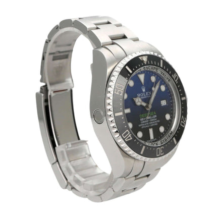 Rolex Sea-Dweller Deepsea 116660 D-Blue, Edelstahlgehäuse, schwarzes Zifferblatt, drehbare Lünette, 44 mm, 2017 Modell.