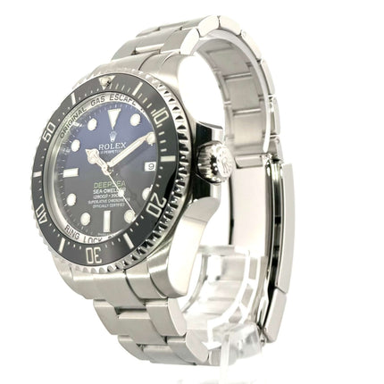Rolex Sea-Dweller Deepsea 116660 D-Blue aus Edelstahl mit blauem und schwarzem Zifferblatt, Edelstahlarmband und schwarzer Keramik-Lünette