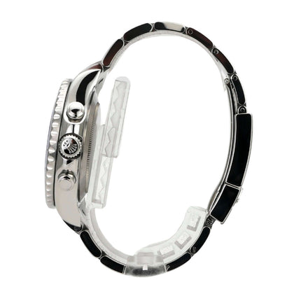 Rolex Yacht-Master II 116680 Edelstahl Seitenansicht Gehäuse und Edelstahlarmband