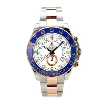 Rolex Yacht-Master II 116681 Edelstahl Everose-Gold mit blauem Zifferblatt, 44 mm, Oyster-Armband