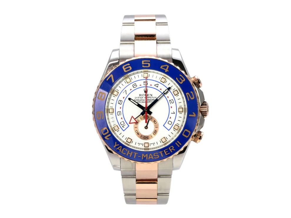 Rolex Yacht-Master II 116681 Edelstahl Everose-Gold mit blauem Zifferblatt, 44 mm, Oyster-Armband