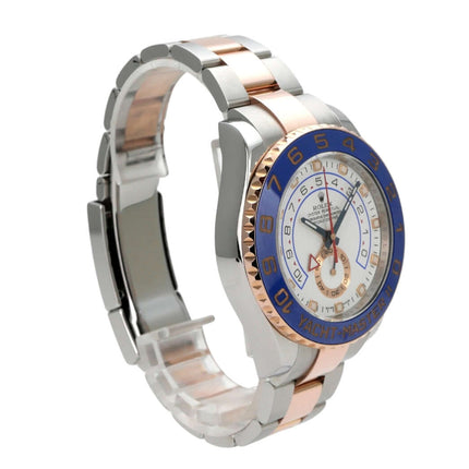 Rolex Yacht-Master II 116681 Edelstahl Everose-Gold mit blauem Keramikring und weißem Zifferblatt