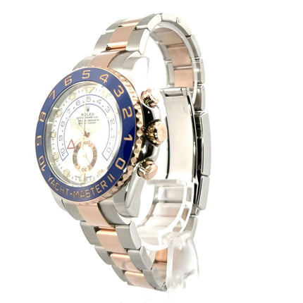 Rolex Yacht-Master II 116681 Edelstahl Everose-Gold, weißes Zifferblatt, 44 mm Gehäusedurchmesser, Oyster Armband, Kombination aus Stahl und Gold