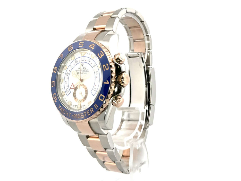 Rolex Yacht-Master II 116681 Edelstahl Everose-Gold, weißes Zifferblatt, 44 mm Gehäusedurchmesser, Oyster Armband, Kombination aus Stahl und Gold