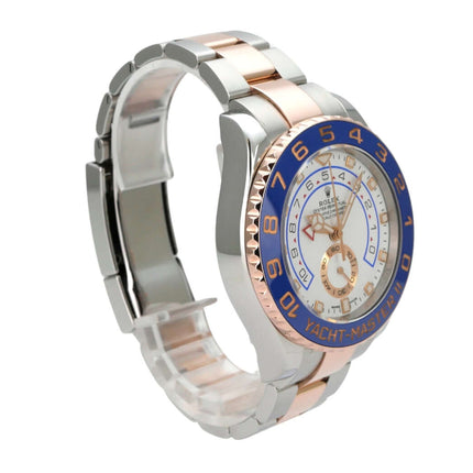 Rolex Yacht-Master II 116681 Edelstahl Everose-Gold mit blauem Ziffernblatt und Oyster Armband.
