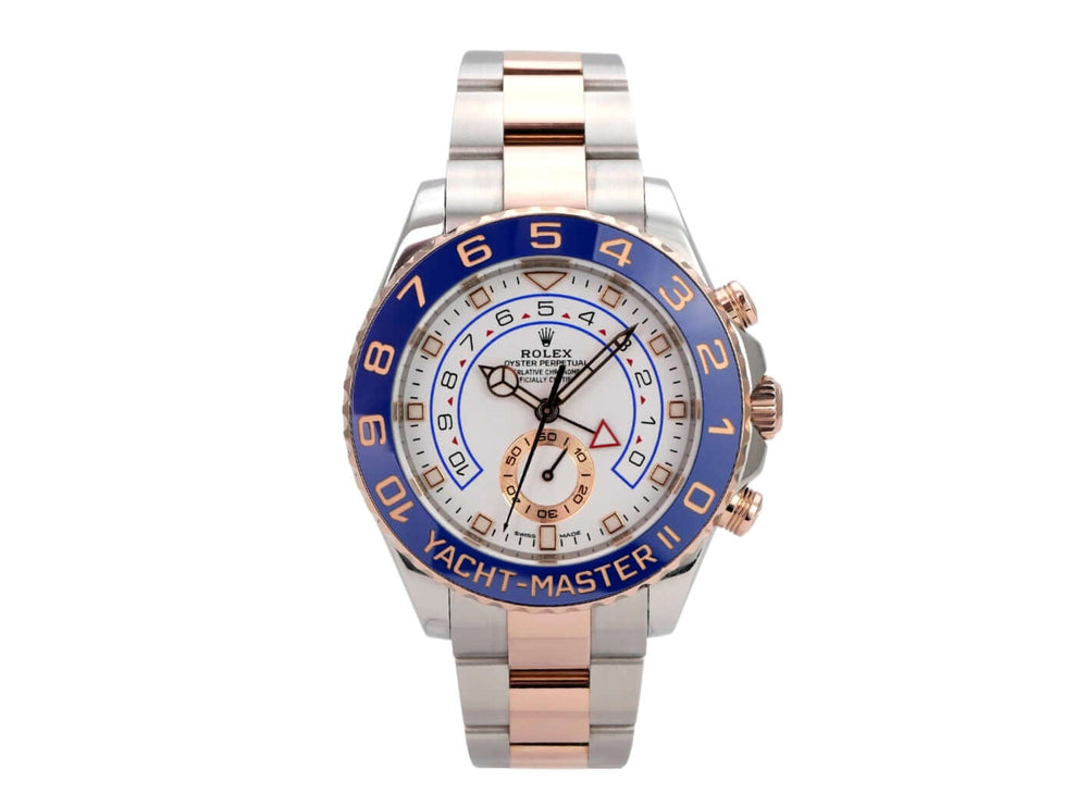 Rolex Yacht-Master II 116681 Edelstahl Everose-Gold mit blauem Zifferblatt und Oyster-Armband