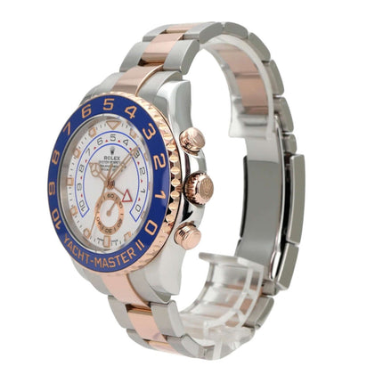 Rolex Yacht-Master II 116681 Edelstahl Everose-Gold, Luxus Chronograph mit blauem Ziffernring und Oyster-Armband
