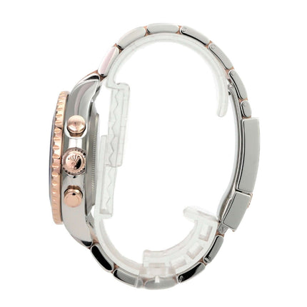 Rolex Yacht-Master II 116681 Edelstahl Everose-Gold Seitenansicht mit 44 mm Gehäuse und Oyster-Armband