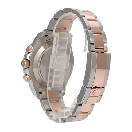 Rolex Yacht-Master II 116681 Edelstahl Everose-Gold mit Oyster-Armband und Gehäuse in Seitenansicht