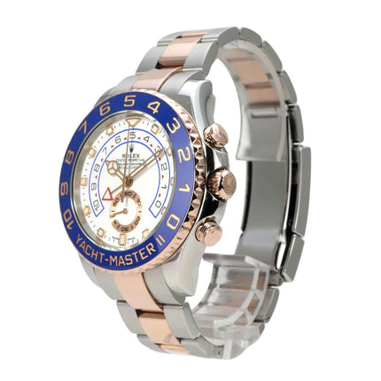 Rolex Yacht-Master II 116681 Edelstahl Everose-Gold mit blauer Lünette und weißem Zifferblatt